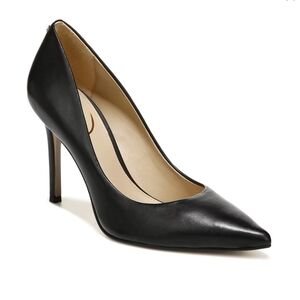 Sam Edelman Hazel Black Leather Heels